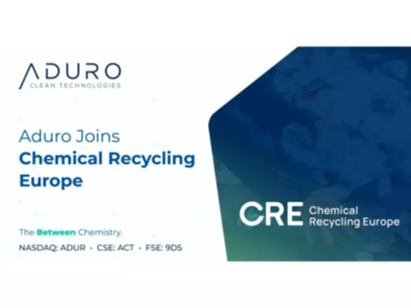 Aduro Clean Technologies Joins Chemical Recycling Europe to Advance Industrial Plant