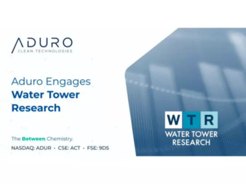 Aduro Clean Technologies Partners with Water Tower Research for Investor Engagement