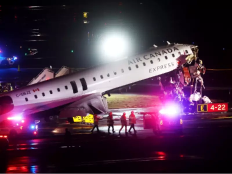Air Canada Express Crash at LaGuardia Kills Two Pilots After Collision with Fire Truck