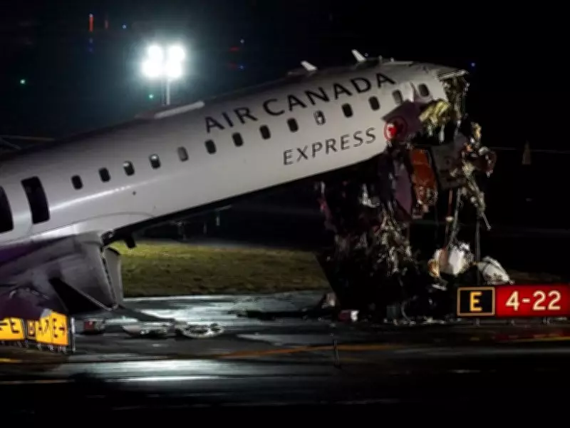 Air Canada Jet Crashes at LaGuardia Airport, Killing Two Pilots and Injuring Dozens