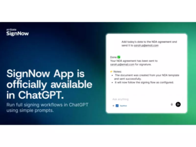 airSlate SignNow Partners with OpenAI to Launch First Native eSignature App in ChatGPT