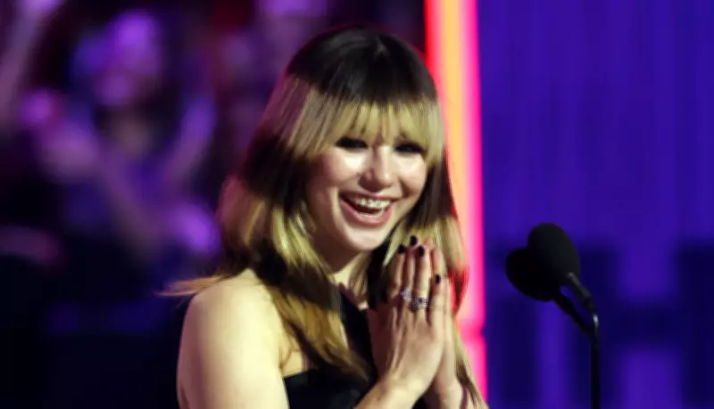Alysa Liu Presents Taylor Swift with Six iHeartRadio Awards in Los Angeles