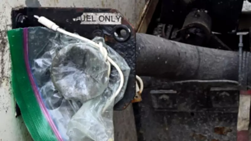 B.C. Truck Safety Blitz Fines Driver Using Ziploc Bag as Fuel Cap