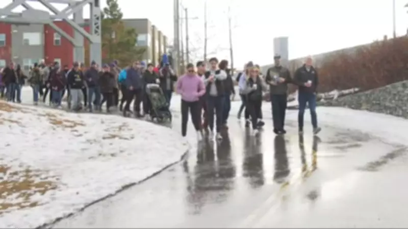 Calgary Walkers Brave Cold for Wood's Homes Annual Fundraising Event