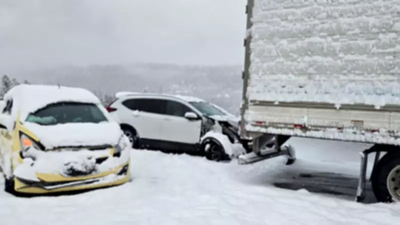 Coquihalla Highway Reopens After Weekend Crashes, Snowfall Warning Remains Active