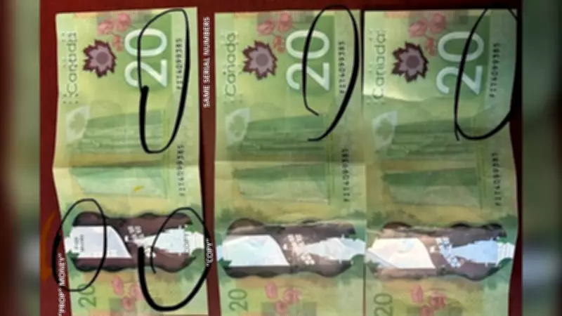 Counterfeit $20 and $100 Bills Discovered in Iron Bridge, Ontario Police Investigation Underway
