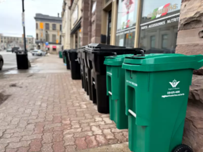 Downtown Waterloo Businesses Decry 'Eyesore' Waste Carts as Image Threat