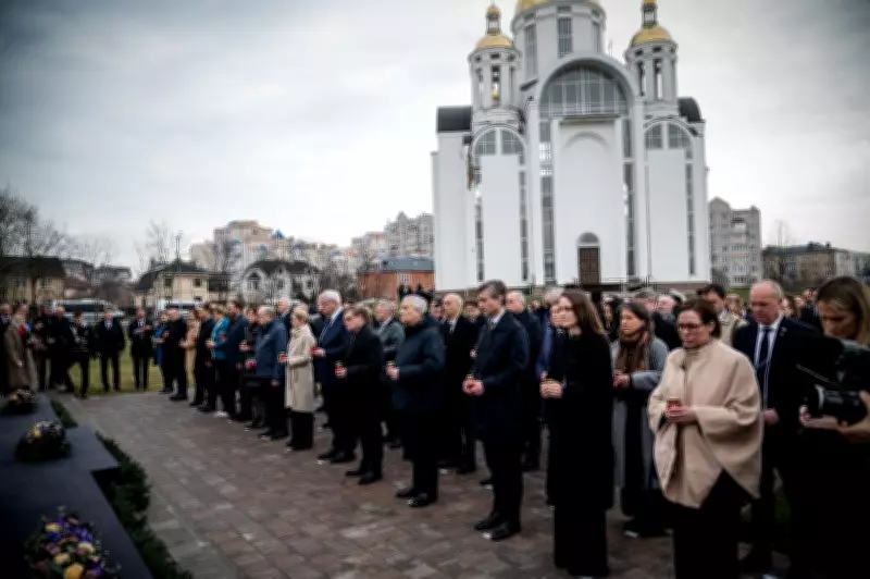 European Diplomats Visit Bucha on Atrocities Anniversary, Spotlight Ukraine