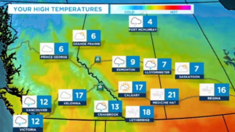 Extreme Avalanche Risk and Unseasonable Warmth West of Calgary This Week