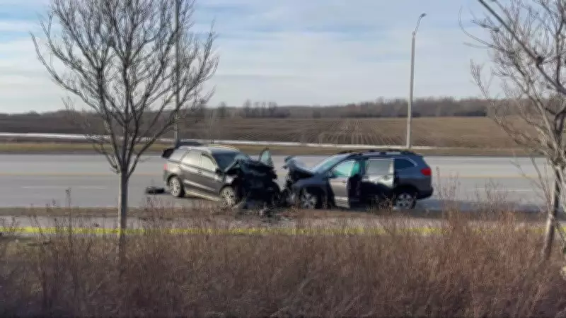 Father and Young Children Critically Injured in Markham Head-On Collision