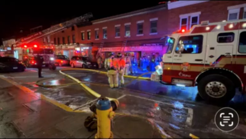 Fire Damages Historic Building in Ottawa's ByWard Market District