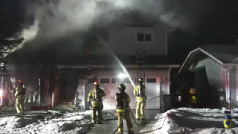 Fire Destroys Northwest Edmonton House, Displacing Four Residents