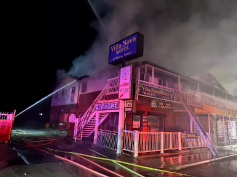 Fire Destroys Villa Nova Motel in Wasaga Beach, Causing Nearly $2M in Damages