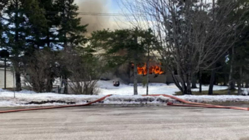 Fire Severely Damages Home in Stilesville, North of Moncton, New Brunswick