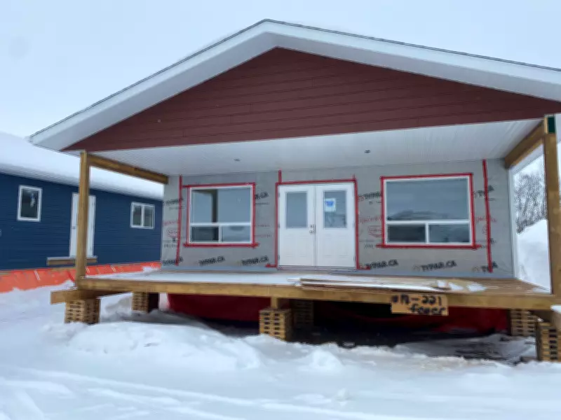 First Replacement Home Arrives in Denare Beach After Wildfire Destruction