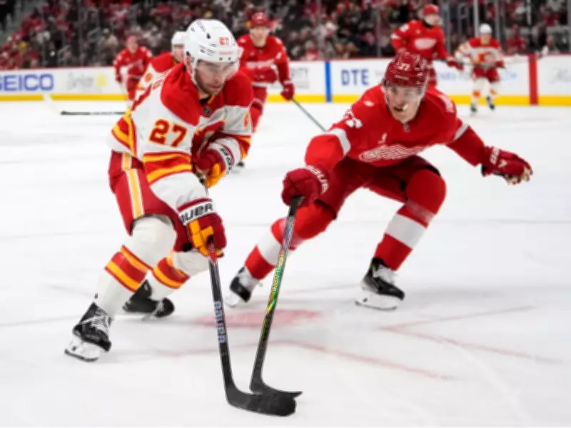 Flames' Young Line Shows Promise Despite Road Trip Loss to Red Wings