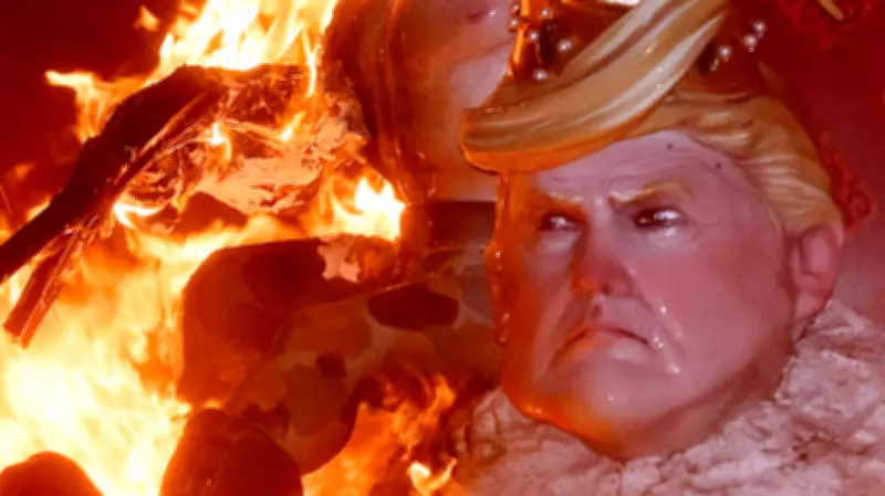 Giant Trump Effigies Burned in Valencia's Fallas Festival Climax