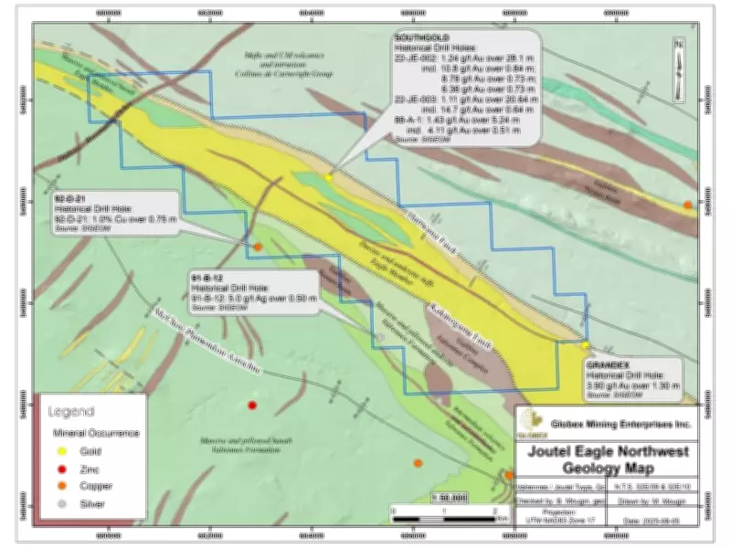 Globex Mining Options Joutel North-West and Gagne Gold Properties to Edison Lithium Corp.