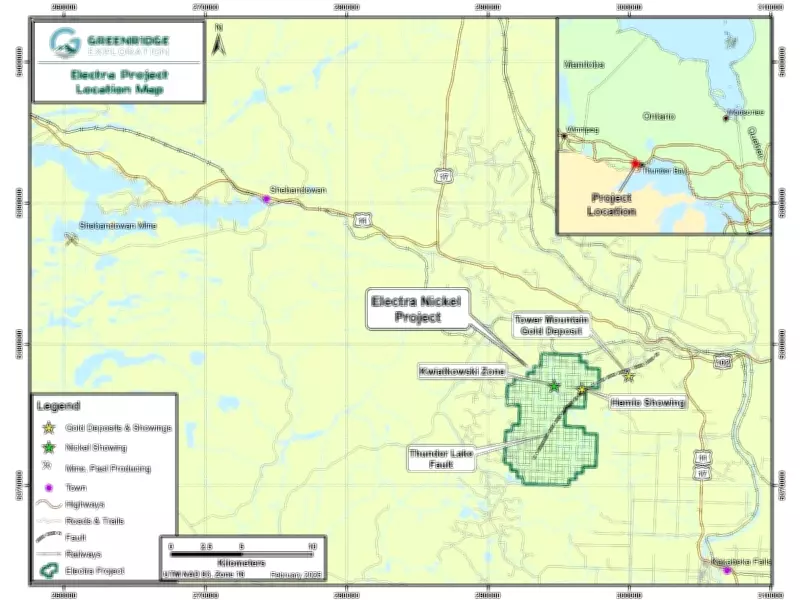 Greenridge Exploration Achieves Full Earn-In for Electra Nickel Project