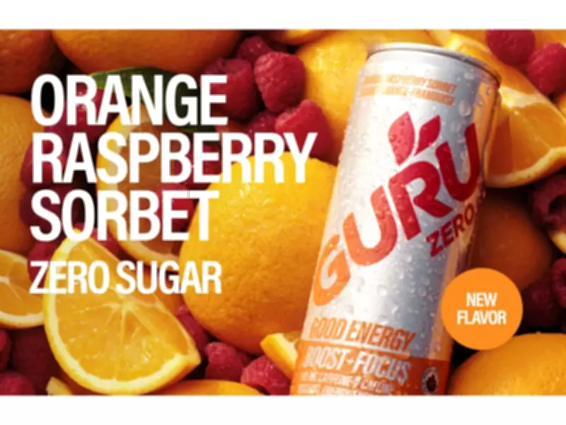 GURU Organic Energy Unveils New Zero Orange Raspberry Sorbet Flavor