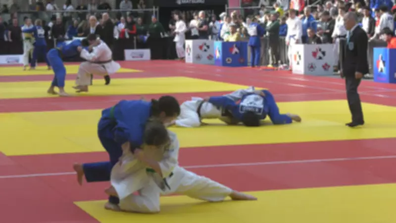 High-Level Judo Championship Thrills Crowds at West Edmonton Mall