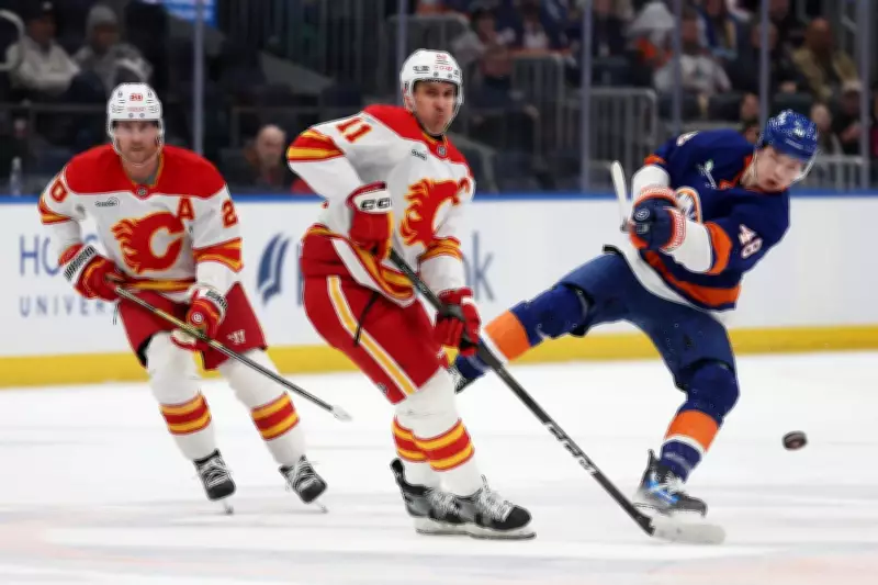 Holmstrom's Two Goals Propel Islanders to 3-2 Victory Over Flames