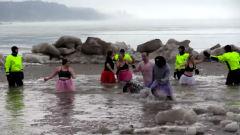Hundreds Brave Frigid Lake Erie Waters, Raising Over $100K for Childcan Charity