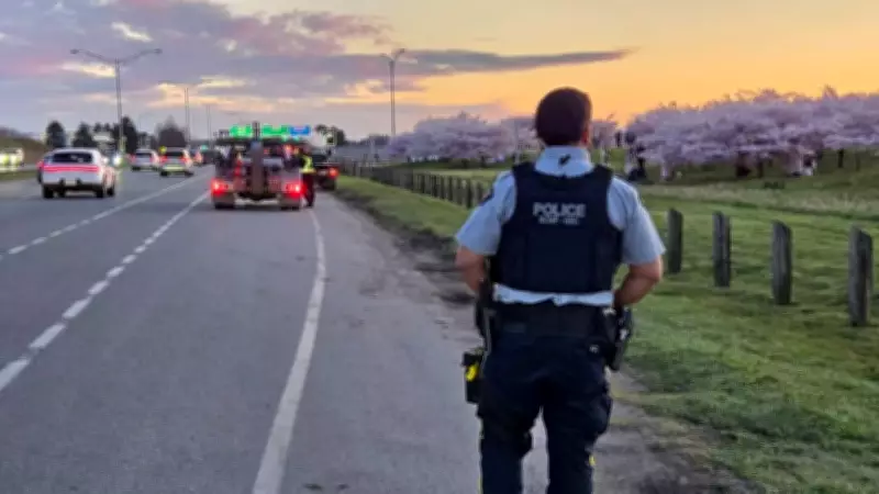 Illegal Cherry Blossom Parking Prompts RCMP Warning in Richmond