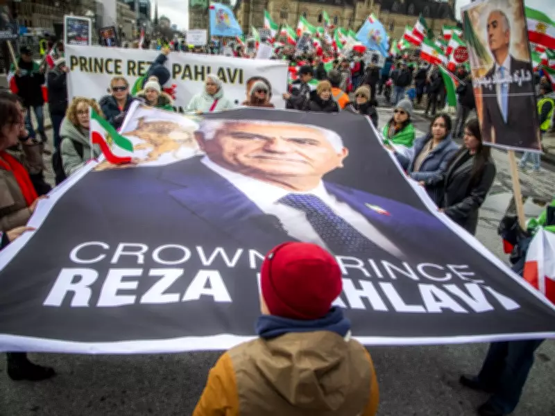 Iranian Protesters March to U.S. Embassy in Ottawa, Back Strikes and Pahlavi