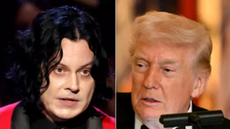 Jack White Mocks Trump's 'Board of Peace' and War Announcement Attire