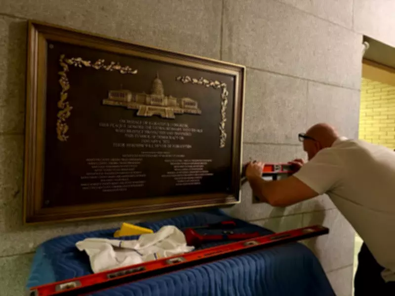 Jan. 6 Memorial Plaque Finally Installed at Capitol After Years of Delay