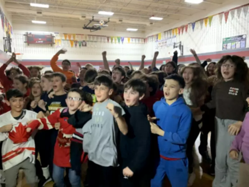 Kingsville School Cheers Hometown Hero Corbin Watson at Paralympic Hockey Game