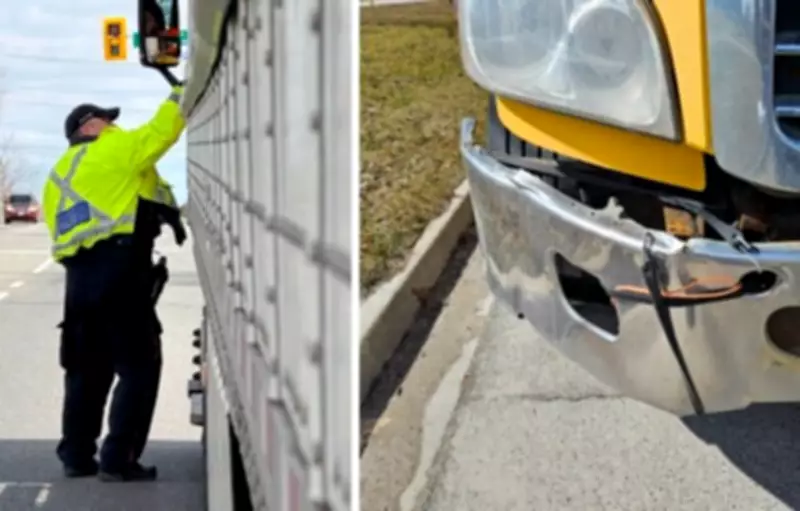 Kitchener Police Spot Bungee Cord Used to Secure Broken Bumper on Vehicle