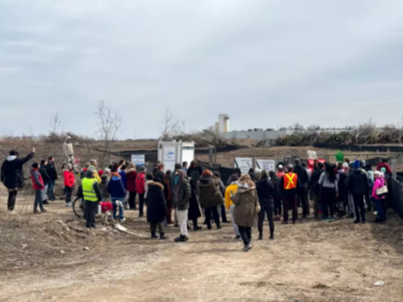 Kitchener Protesters Rally Against Tree Clearing Near Huron Natural Area