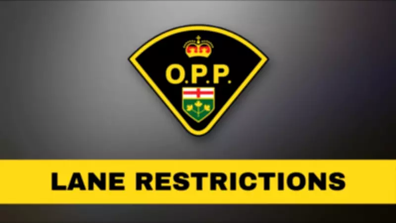 Lane Restrictions on Hwy. 401 Following Transport Truck Collision