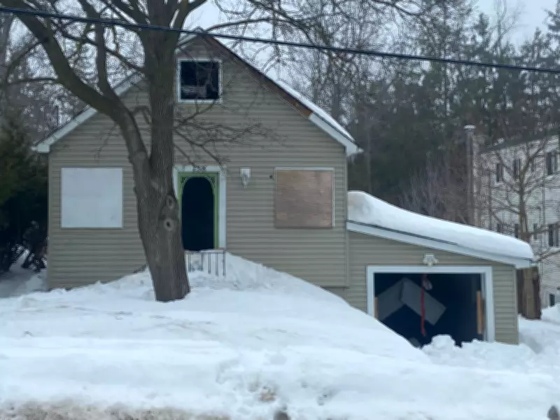 Late-Night Blaze Engulfs Abandoned Barrie Townhouse on Berczy Street
