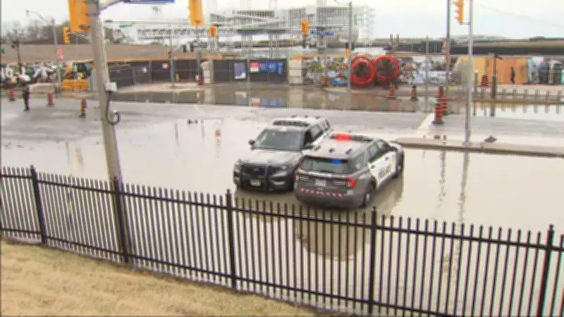 Major Watermain Break Forces Closure of Lake Shore Boulevard in Toronto