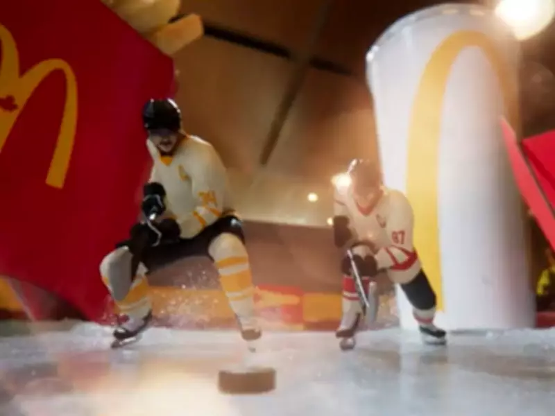 Matthews and McDavid Face Off in Mini-Stick Showdown for McDonald's Ad