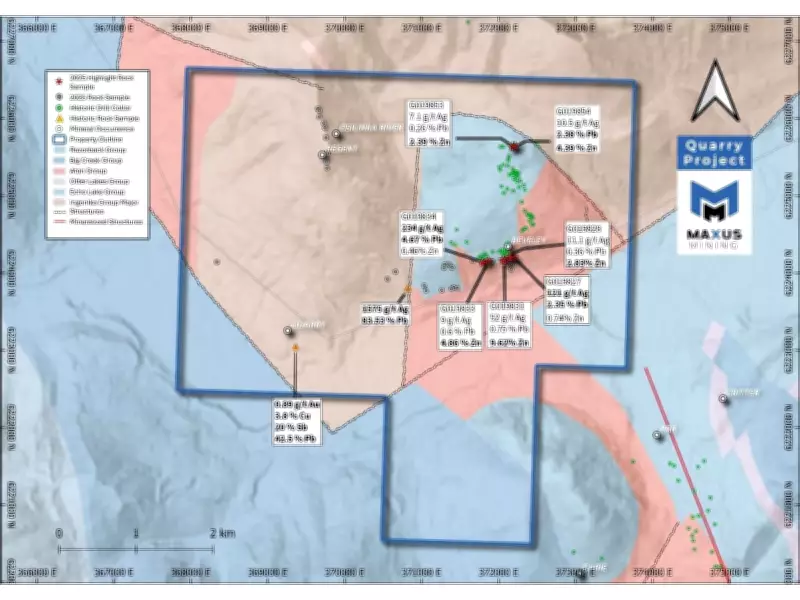 Maxus Mining Reports Strong Polymetallic Results at Quarry Antimony Property in BC