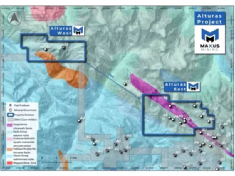 Maxus Mining Secures Full Ownership of Alturas West Antimony Property in BC