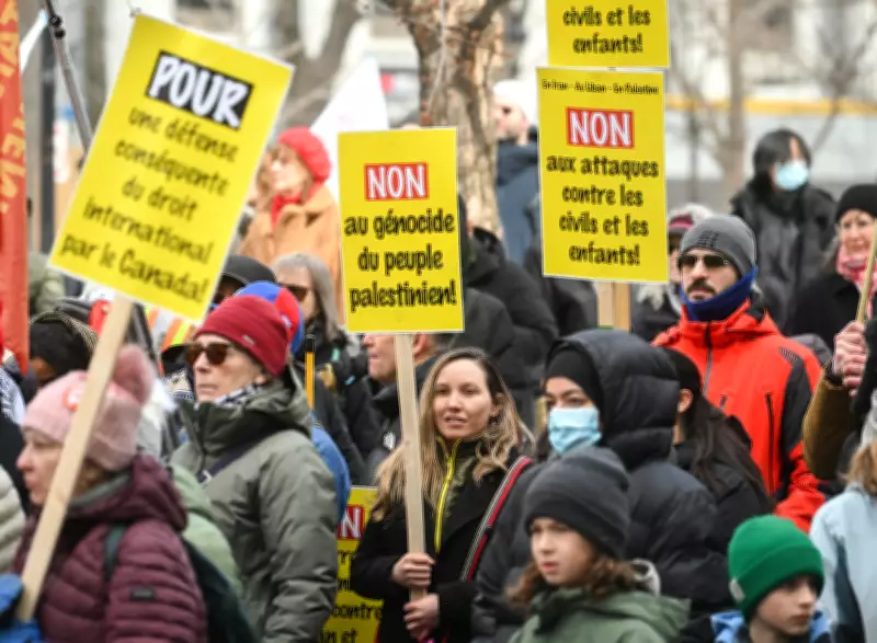 Montreal Protesters Urge Carney to Keep Canada Out of Middle East Conflicts
