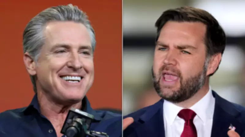 Newsom Mocks VP Vance's Iran Role with Viral Meme Amid 2028 Speculation