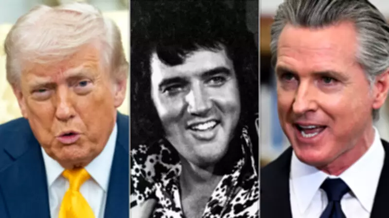 Newsom's Team Claps Back at Trump's Elvis-Themed Social Media Post