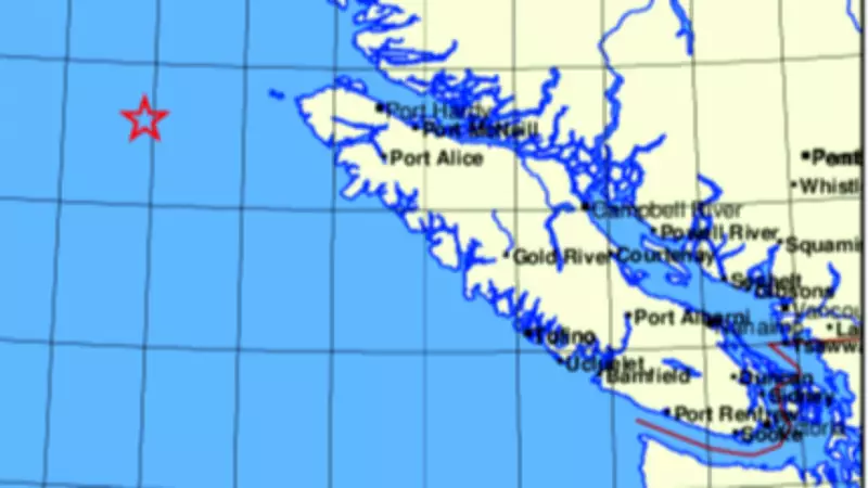 No Tsunami Threat Following Earthquake Off Vancouver Island Coast