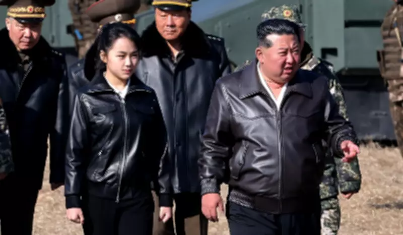 North Korean Leader Kim Jong Un and Daughter Inspect Military Training