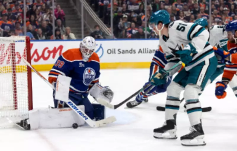 Oilers Celebrate Complete Team Performance in 5-3 Victory Over Sharks