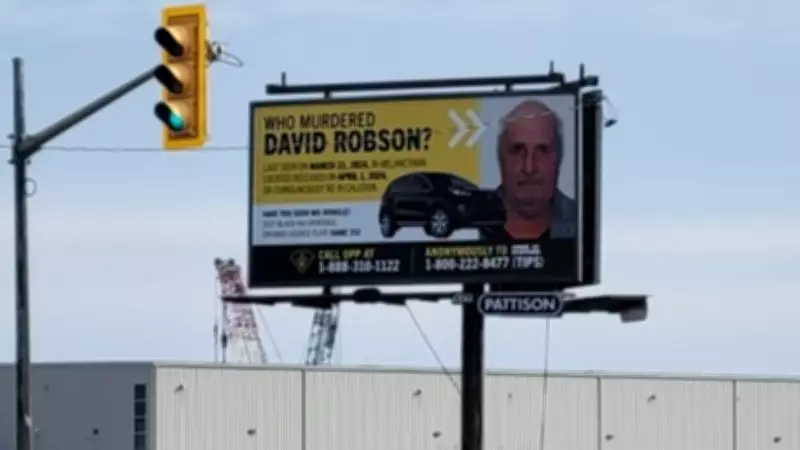 OPP Deploys Barrie Billboard in Bid to Solve 2024 Murder of David Robson