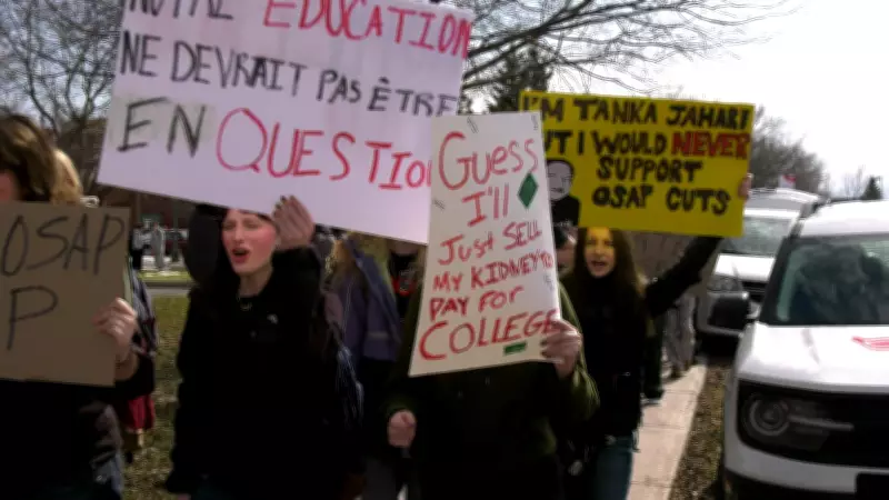 Ottawa Students Stage Walkout to Protest Proposed OSAP Funding Changes