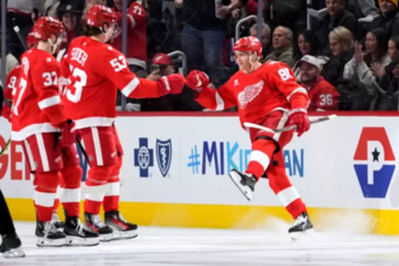 Patrick Kane's Milestone Night Powers Red Wings to 5-2 Victory Over Flames