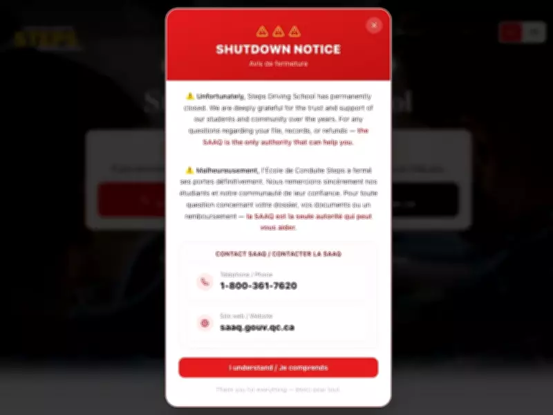 Quebec Revokes Certification for Steps Driving School in Dorval